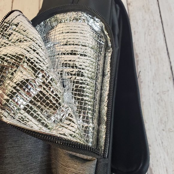 Eddie Bauer Atlas Backpack Black with Insulated side pouch, Magnetic closure - Picture 12 of 16